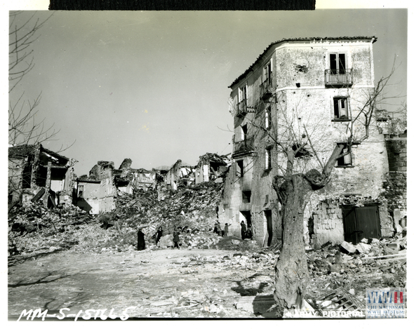 The Town Of Mignano, Italy After Its Capture From The Germans On 22 